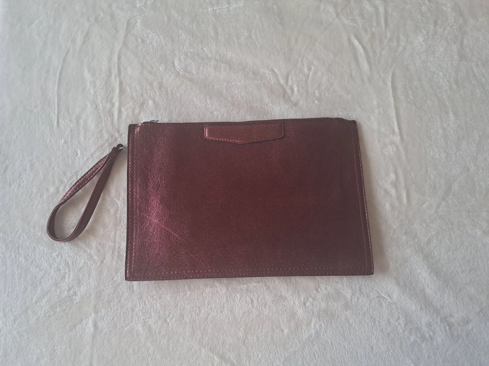Metallic Gold Wine/Burgundy Bag • Chic Event Accessory